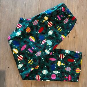 Hanna Andersson “Delightful Decorations” unisex flannel pajama pant NWOT